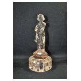 DRAPED LADY - 8 1/2" - SOFT PINK GLASS