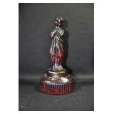 DRAPED LADY - 8 1/2" - CARNIVAL GLASS BY MIRROR
