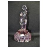 DRAPED LADY - 8 1/2" - LIGHT AMETHYST GLASS BY