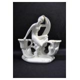 SCARF DANCER WITH DOUBLE CANDLE HOLDER - 7 1/2" -