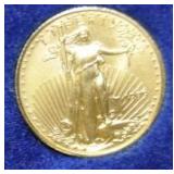 1999 1/20 OZ. GOLD LIBERTY COIN AMERICAN EAGLE