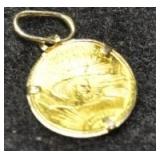LIBERTY GOLD COIN CHARM