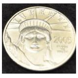 2005 PLATINUM LIBERTY COIN