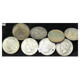 8 PC. MORGAN DOLLARS 1926, 1922, 1923, 1921, 1924