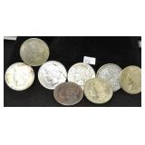 8 PC. MORGAN DOLLARS 1900, 1889, 1921, 1927,