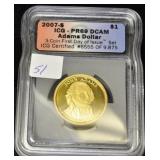 JOHN ADAMS DOLLAR 2007