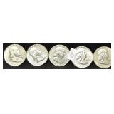 5 PC. FRANK 1/2 S, 1959, 1958, 1961, 1959, 1961
