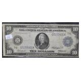 1913 TEN DOLLAR