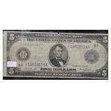 1914 FIVE DOLLAR