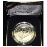 1991 USO SILVER DOLLAR PROOF