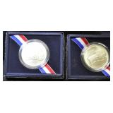 2 U.S. USO SILVER DOLLARS