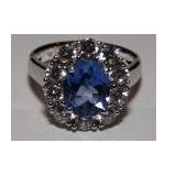 3.88CT "LADY DIANA" TANZANITE RING