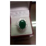 8.12CT EMERALD DINNER RING