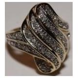 LARGE DIAMOND DINNER RING