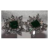 3.48CT EMERALD EARRINGS