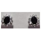 3CT  SAPPHIRE LADY DIANA EARRINGS