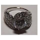 3.69CT WHITE SAPPHIRE  RING