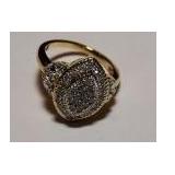 LARGE DIAMOND CLUSTER RING