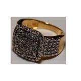 LARGE DIAMOND CLUSTER RING