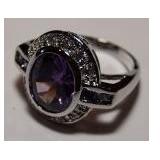 4CT AMETHYST DINNER RING
