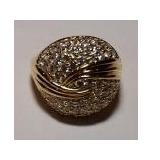 3.98CT WHITE SAPPHIRE  RING