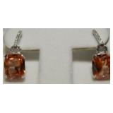 6CT MORGANITE EARRINGS