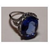 5CT TANZANITE DINNER RING