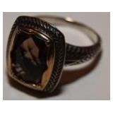 6CT SMOKEY TOPAZ RING