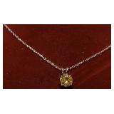 MATCHING YELLOW SAPPHIRE NECKLACE