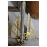 GROUPING: BOAT ANCHOR, CROSS CUT SAW BLADE, SMALL