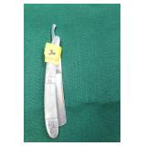 KRIEGAR STRAIGHT RAZOR MISSING PORTION OF HANDLE