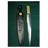 ROMAN STYLE SHORT SWORD - FIXED BLADE - BRASS