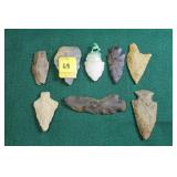 GROUPING: 8 NATIVE AMERICAN POINTS
