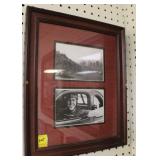 VINTAGE CAR RACING PICTURES - FRAMED AND MATTED