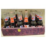 20 VINTAGE DRINK BOTTLES: PEPSI AND COKE WITH
