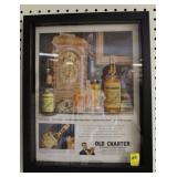 "OLD CHARTER" ADVERTISING - FRAMED
