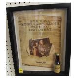 "ANCIENT AGE" FRAMED ADVERTISING