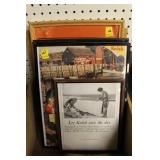 4 FRAMED KODAK ADVERTISEMENTS
