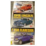 3 NEW MODEL CAR KITS - UNOPENED FORD F-150, 1948