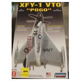 2 XFY-1 VTO "POGO" NAVY AIRPLANE MODEL KITS -