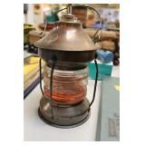 DECORATIVE RAILROAD STYLE OIL LAMP OIL KEEPER