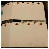 BOX OF PAPER PRICING TAGS