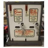 POSTAGE STAMP MACHINE - 6¢ STAMPS AND 10¢ AIR