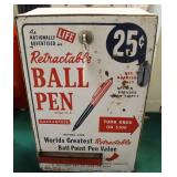 RECTRACTABLE BALL PEN VENDING MACHINE - VINTAGE