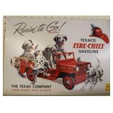 REPRODUCTION "TEXACO" FIRE CHIEF GASOLINE SIGN