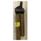 VINTAGE DOUBLE BRASS COIN TUBE
