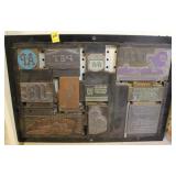 PRINTING BLOCK WITH ADVERTISING PRINT BLOCKS A&P,