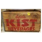 "DRINK KIST BEVERAGES" WOODEN CRATE