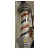 BARBER SHOP POLE LIGHT LIGHTS UP AND TURNS BUT