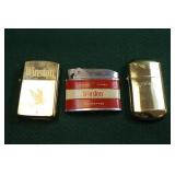 3 ADVERTISING LIGHTERS - WINSTON AND SALEM